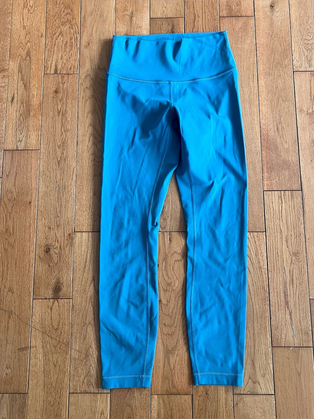 lululemon athletica Wunder Train Blue Leggings - Size 4